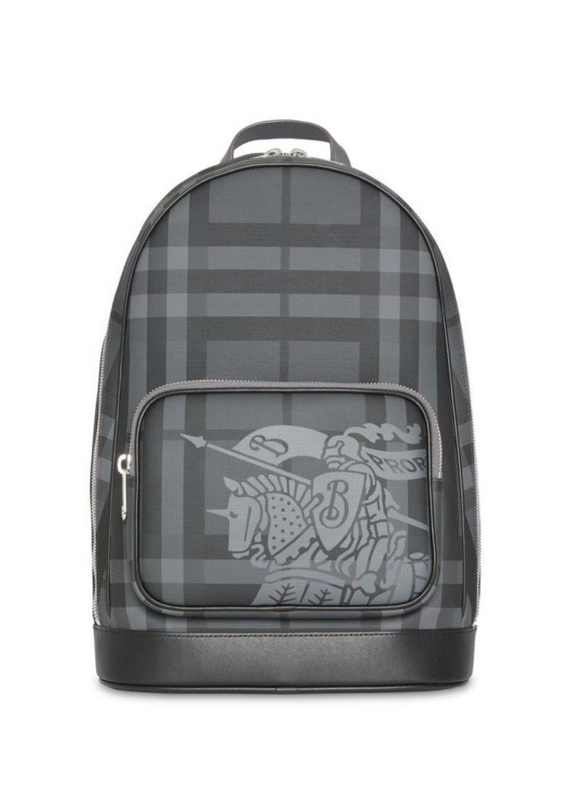 Burberry Equestrian Knight Tartan Backpack | Bags