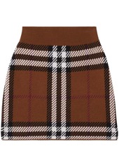 Burberry Exaggerated Check jacquard mini skirt