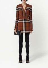 Burberry Exaggerated Check jacquard mini skirt