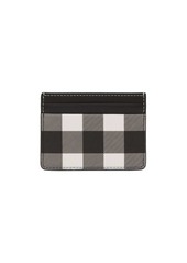 Burberry Exaggerated-Check leather card case