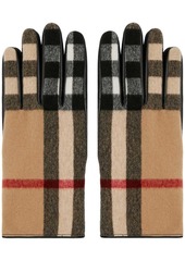 Burberry Exaggerated Check wool gloves