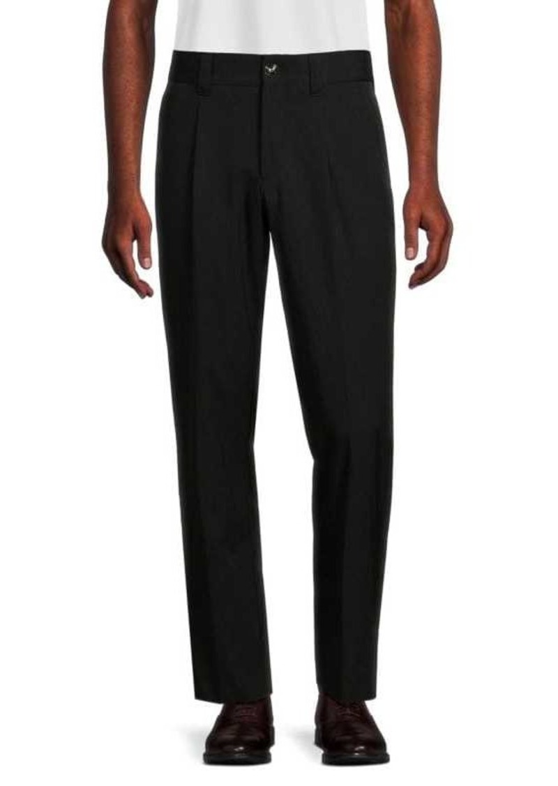 Burberry Flat Front Wool Blend Pants