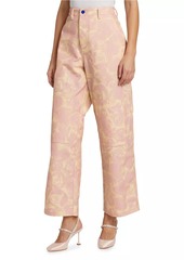 Burberry Floral Wide-Leg Pants