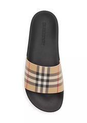 Burberry Furley Plaid Slide Sandals