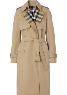 Burberry Check Lapel trench coat