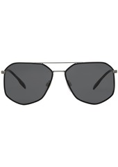 Burberry geometric pilot frame sunglasses