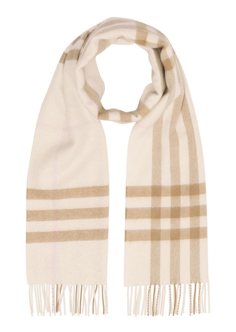 burberry ivory cashmere scarf