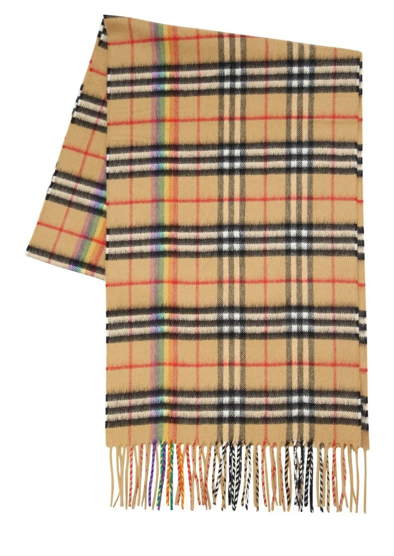burberry cashmere classic plaid scarf