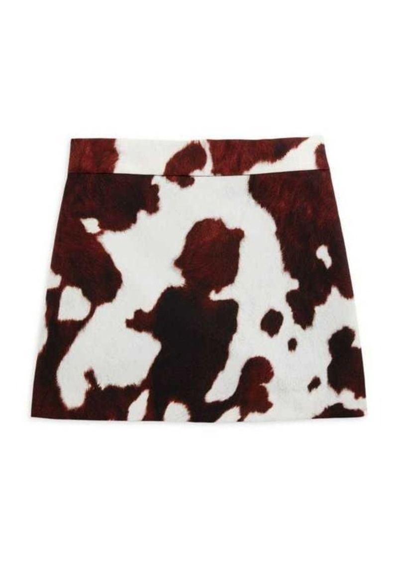Burberry Girl's Abstract Print Mini Skirt