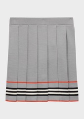 Burberry Girl's Amelia Striped Knit Mini Skirt, Size 3-14