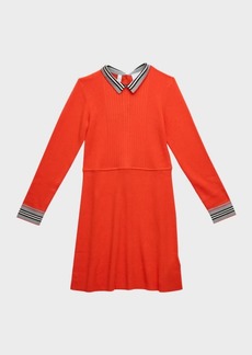 Burberry Girl's Annalisa Knit Sweater Dress, Size 3-14
