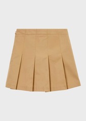 Burberry Girl's Gabrielle Solid Pleated Skirt, Size 4-14