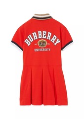 Burberry Girl's Serena Varsity Polo Dress