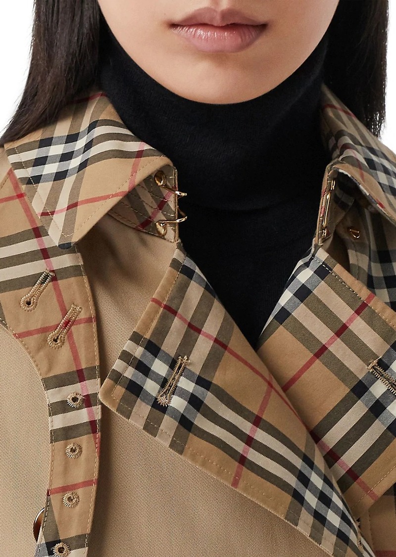 burberry herne gabardine trench coat