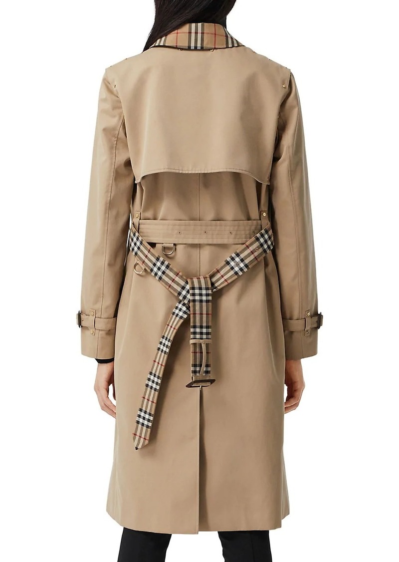 burberry herne gabardine trench coat