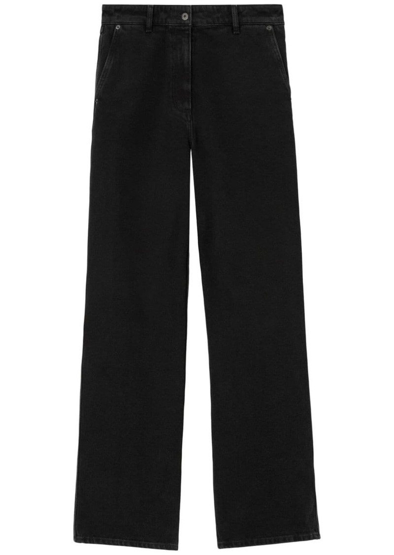 Burberry high-waist straight-leg trousers