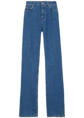 Burberry high-waisted straight-leg cotton jeans