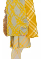 Burberry Hunter Plaid Wrap Miniskirt
