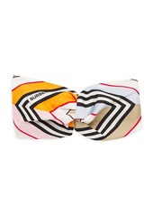 Burberry Icon Stripe Colorblock Silk Headband