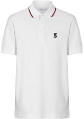 Burberry Icon Stripe Placket Cotton Piqué Polo Shirt