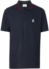 Burberry Icon Stripe Placket Cotton Piqué Polo Shirt