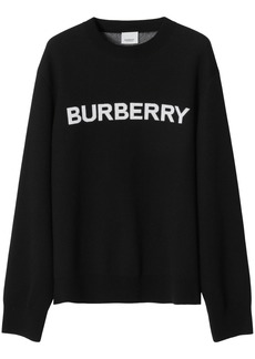 Burberry intarsia-knit logo jumper