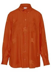 Burberry IVANNA SILK ORANGE SHIRT