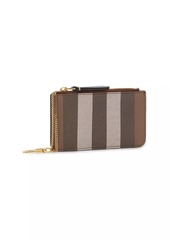 Burberry Kelbrook Check Coated Canvas Coin Case