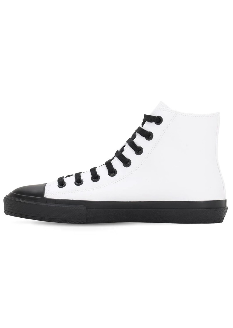 Burberry Larkhall Cotton Canvas High Top Sneakers | Shoes