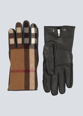 Burberry Leather and wool gloves