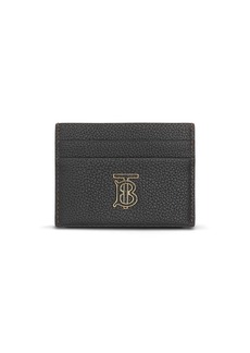 Burberry leather logo-plaque card holder