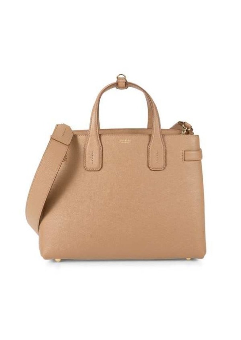 Burberry Leather Top Handle Bag