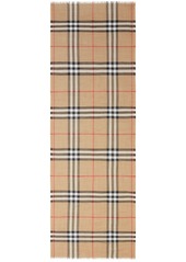 Burberry Lightweight Check Wool and Silk Scarf