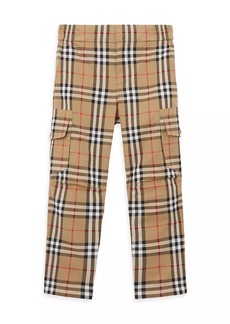 Burberry Little Boy's & Boy's Check Cargo Pants