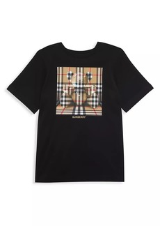 Burberry Little Boy's & Boy's Check Teddy Bear T-Shirt