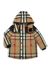 Burberry Little Boy's & Boy's Detachable Hood Check Jacket