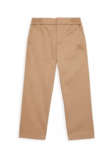 Burberry Little Boy's & Boy's Embroidered Logo Slim-Fit Pants