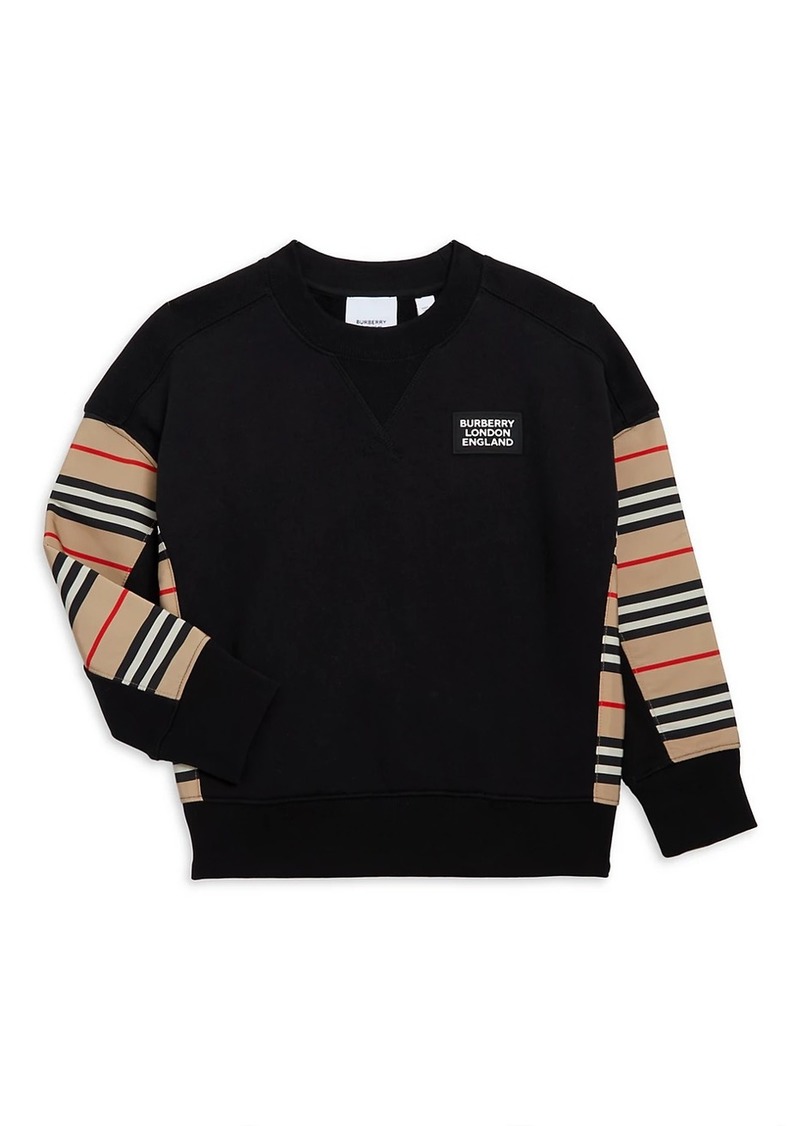 Burberry Little Boy's & Boy's Hamilton Icon Stripe Sweatshirt | Outerwear