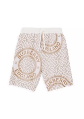 Burberry Little Boy's & Boy's Jaimie Montage Print Wool-Blend Shorts