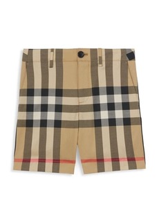 Burberry Little Boy's & Boy's KB4 Royston Check Stretch Tailored Shorts