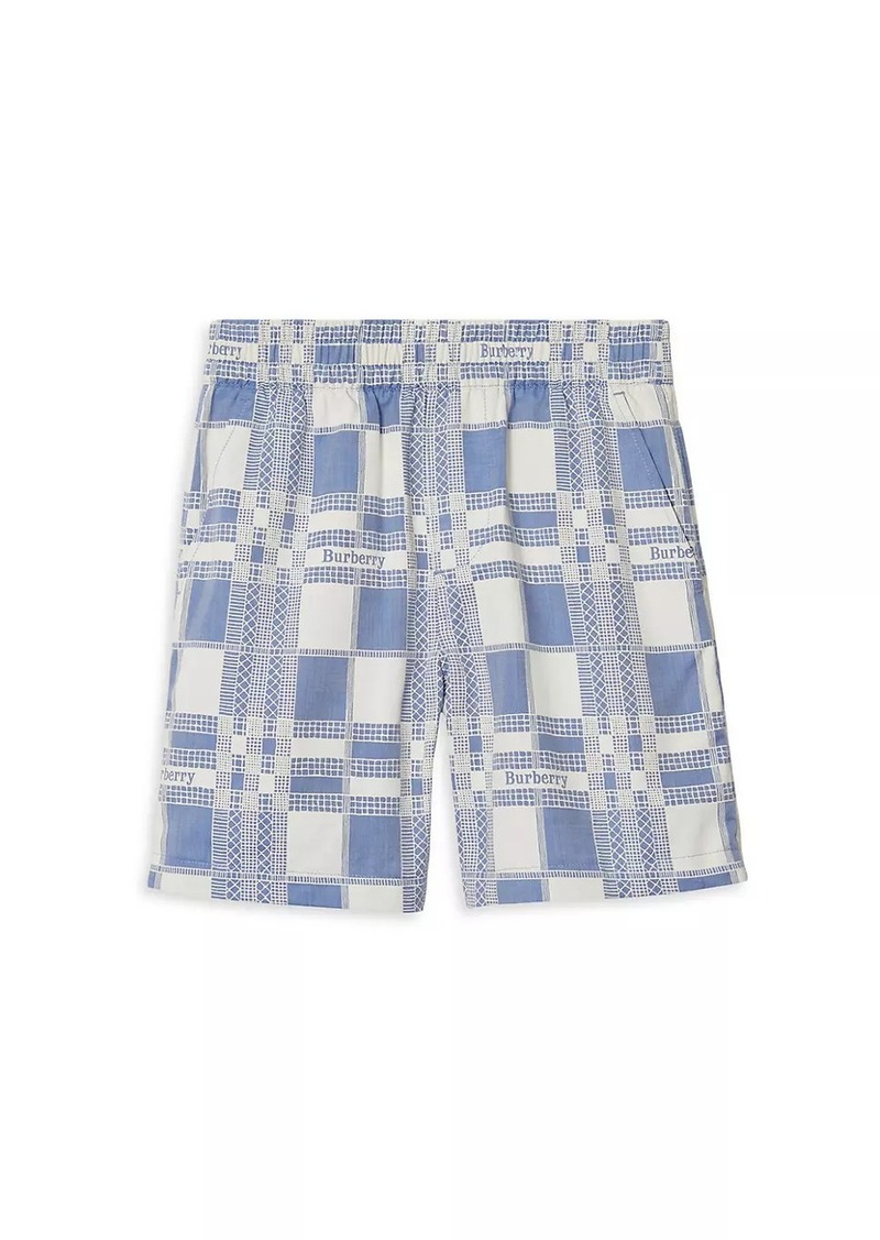 Burberry Little Boy's & Boy's Logo Check Jacquard Shorts