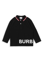 Burberry Little Boy's & Boy's Logo Stripe-Trim Polo