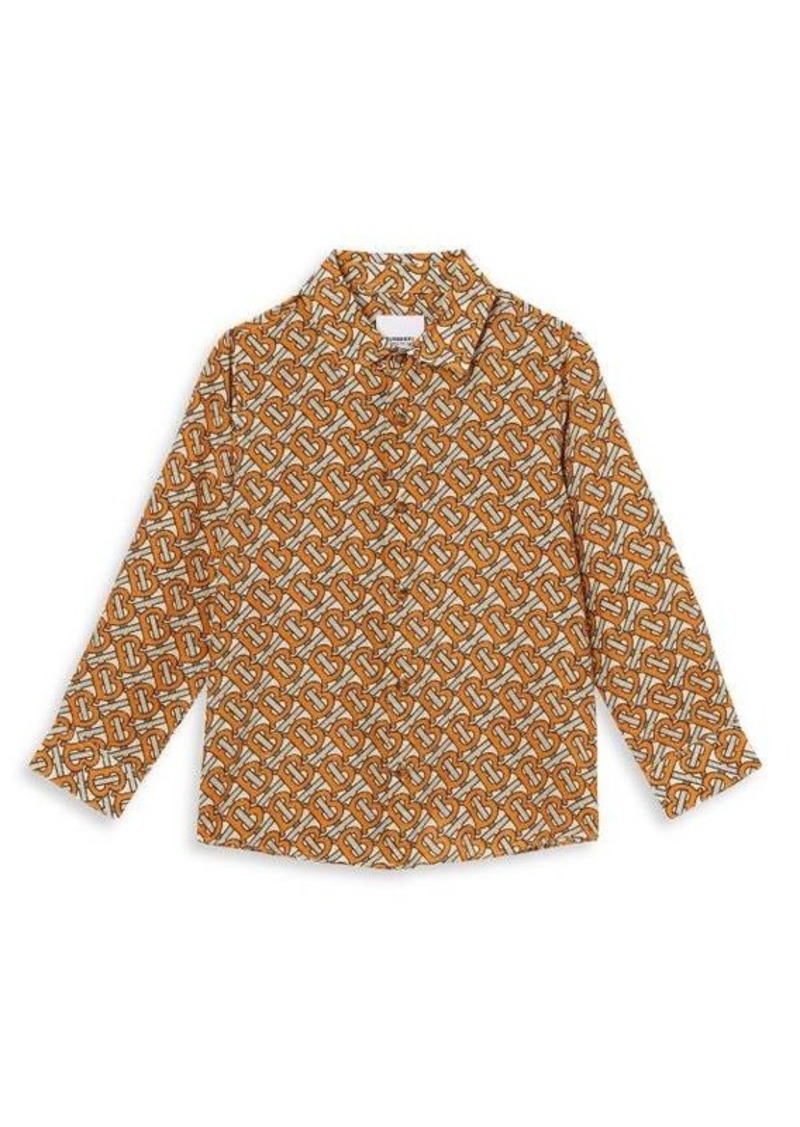 Burberry Little Boy's & Boy's Nevin Logo Print Shirt