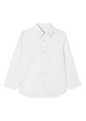 Burberry Little Boy's & Boy's Nyles TB-Embroidered Stretch-Cotton Shirt