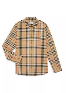 Burberry Little Boy's & Boy's Owen Check Button-Up Shirt