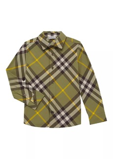 Burberry Little Boy's & Boy's Owen Check Cotton Shirt