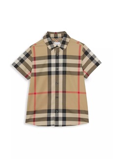Burberry Little Boy's & Boy's Owen Oversized Vintage-Check Short-Sleeve Shirt