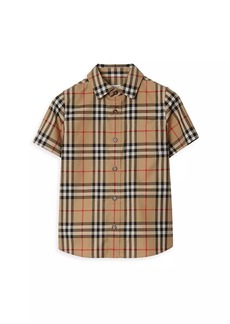 Burberry Little Boy's & Boy's Owen Plaid Button-Front Shirt