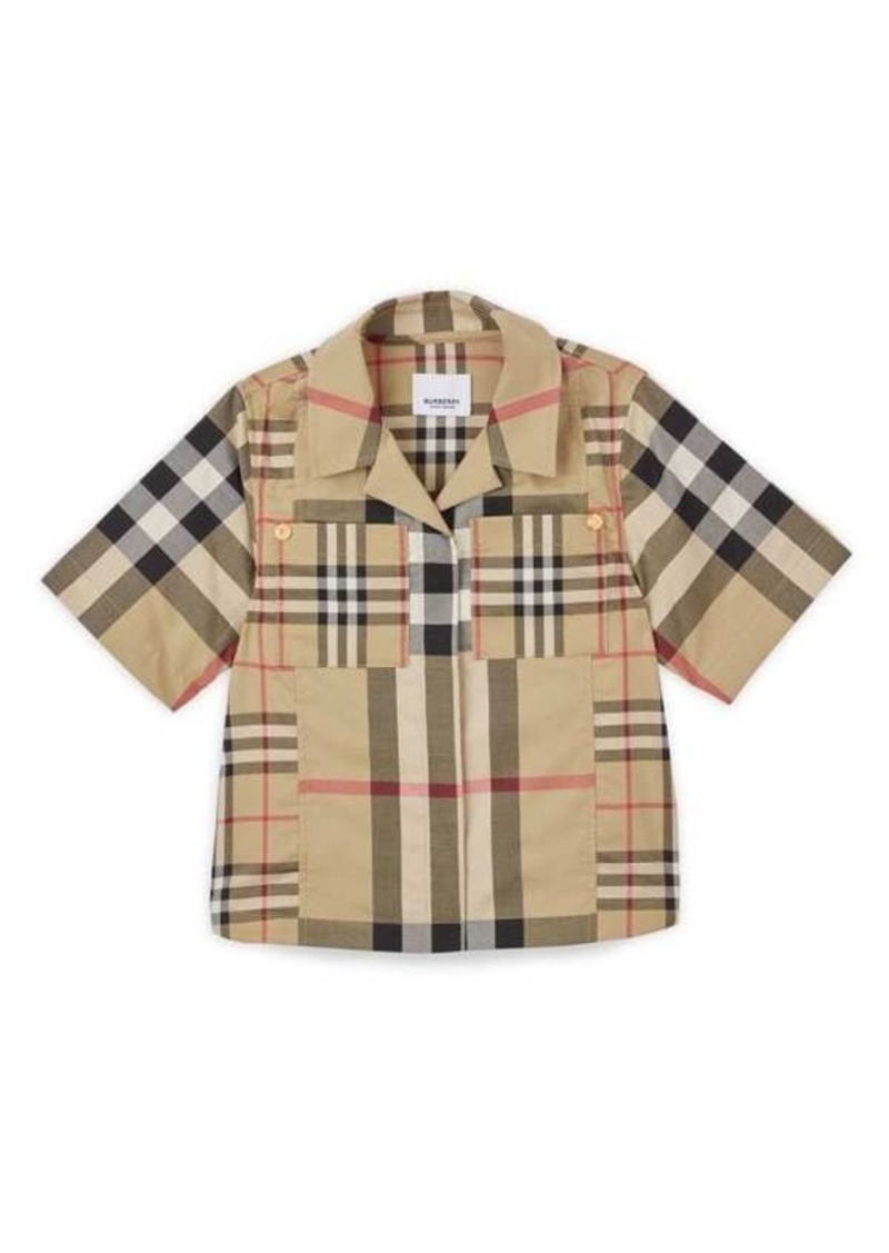 Burberry Little Girl's & Girl's Agatha Archive Check Shirt