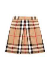 Burberry Little Girl's & Girl's Anjelica Check Pleated Skirt